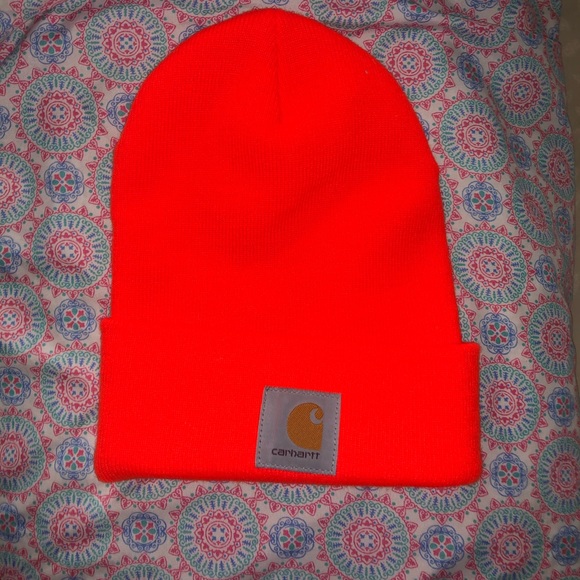 Carhartt Accessories - Orange Carhartt beanie